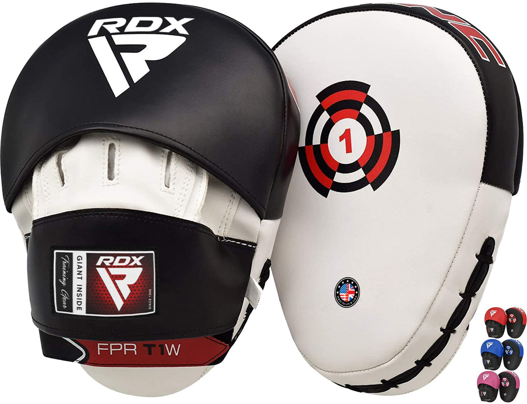 RDX Handpratzen Kampfsport Boxen MMA Training, Maya Hide Leder, Boxpads Schlagpolster Kickboxen Boxp