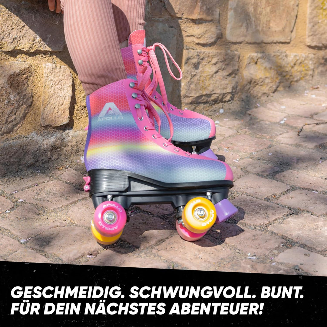 Apollo Disco Roller, Classic Roller | Rollschuhe für Kinder und Erwachsene | grössenverstellbare Qua