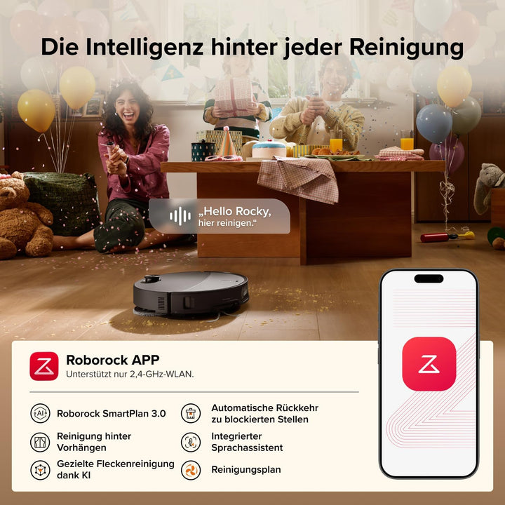 roborock Qrevo Edge 2 Set Saugroboter mit Wischfunktion, 25.000 Pa Saugkraft, Schwarz, Setschwarz