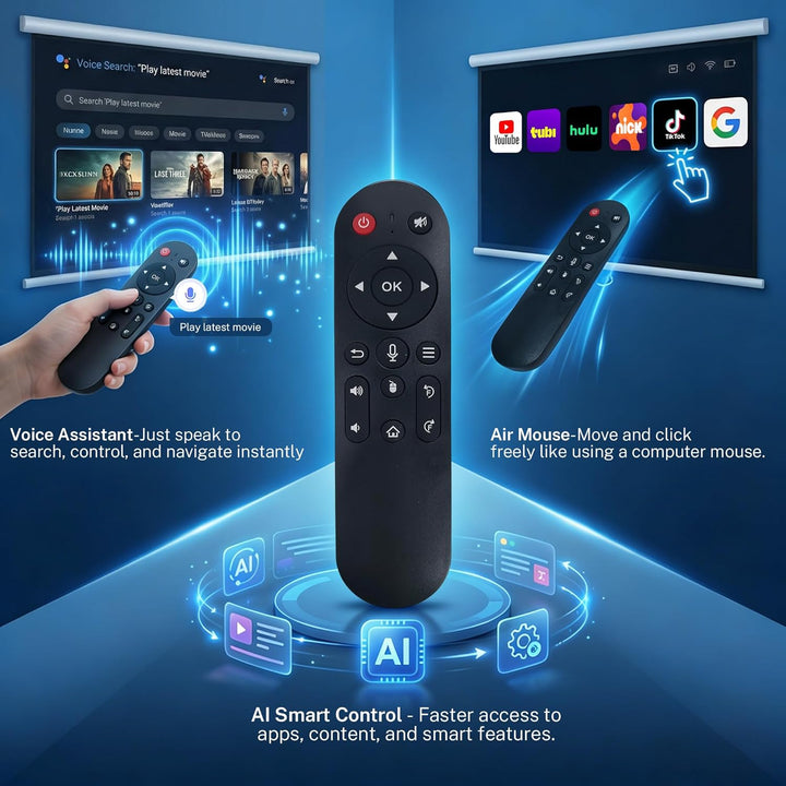 [KI-Sprachsteuerung/Android 14] Smart Beamer, Native 1080P 4K Unterstützung, HiFi Audio, 800 ANSI, A