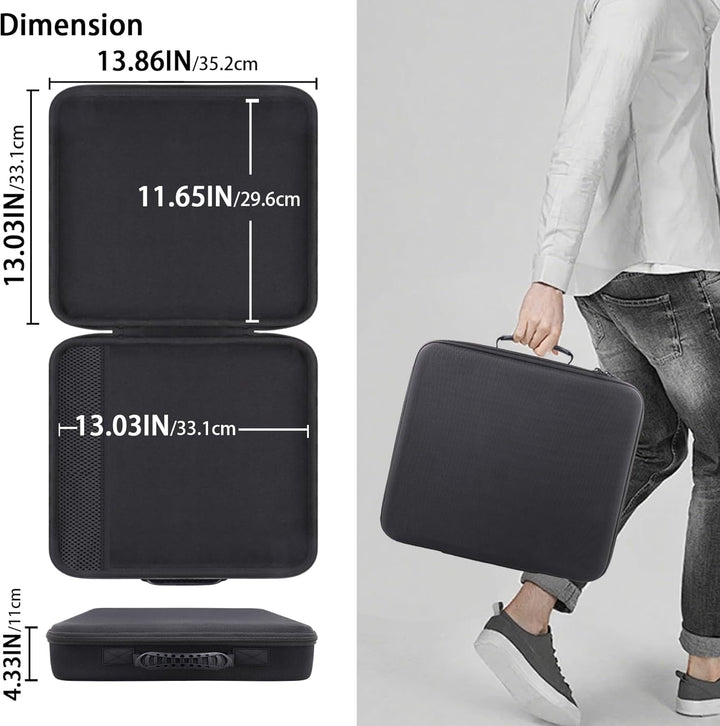 co2CREA Hart Reise Schutz Hülle Etui Tasche für Zoom LiveTrak Podcast L-8 Digital Mixer/Recorder, Nu