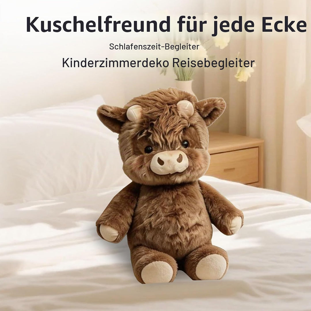 Running Cow Plushs, 45 cm Kuh Kuscheltier, Laufenden Kuscheltier Kuh, Hochlandrind Stofftier Plüscht