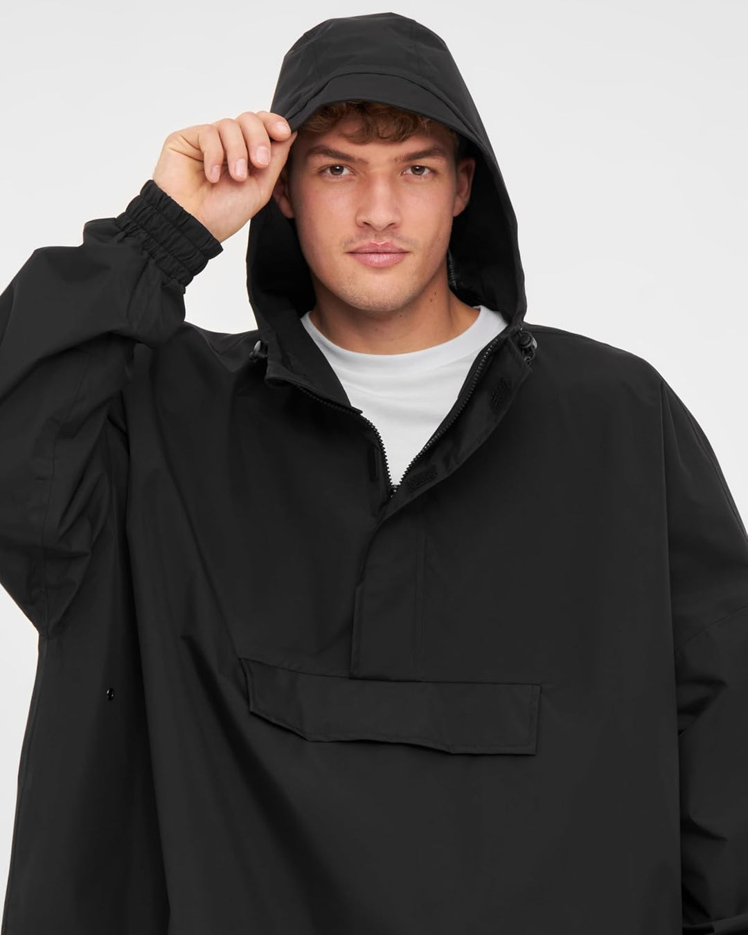 LARKSON Regenponcho Damen Herren – Lykke Einheitsgrösse Schwarz, Einheitsgrösse Schwarz