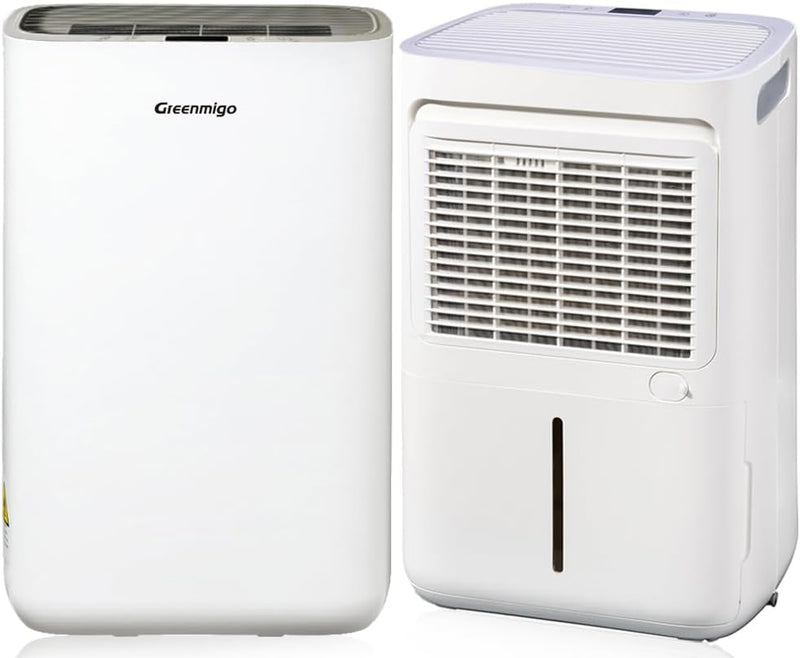 Greenmigo Luftentfeuchter 10L/24h Elektrischer Entfeuchter Entfeuchtungsleistung Raumgrösse max.35m²