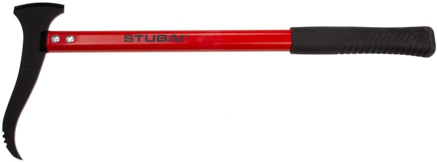 Stubai 674245 Handsappel mit Schneide/Alustiel gerade 550 mm, Schwarz/rot, 28 x 13 x 13 cm, 550 mm