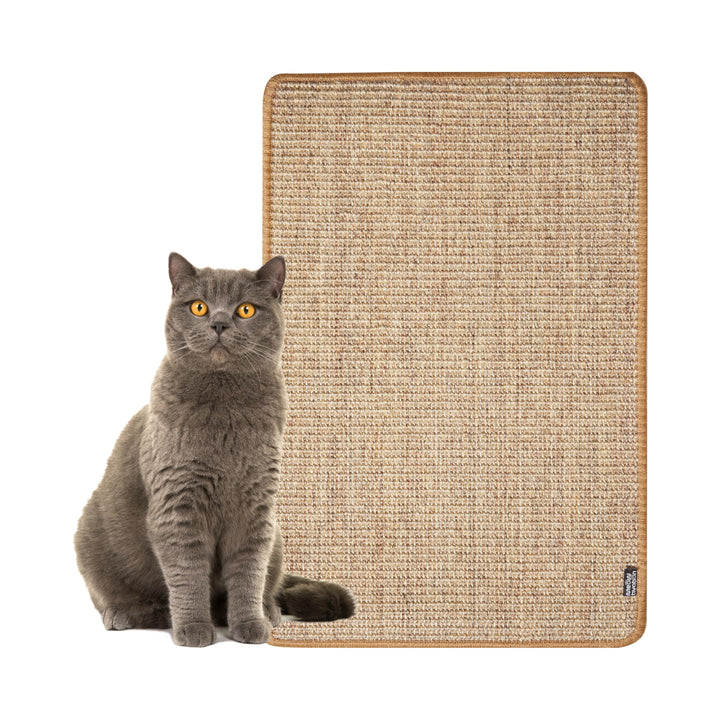 Kratzmatte für Katzen - Hochwertiger Kratzteppich aus Sisal, natürliche Kratzbretter, multifunktiona