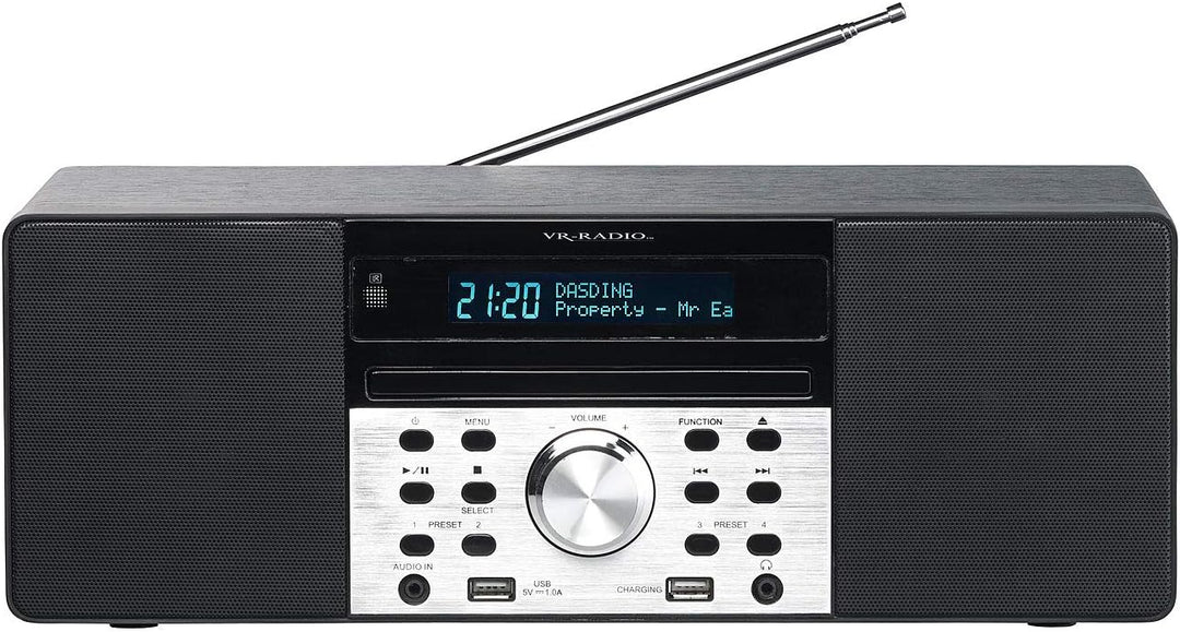 VR-Radio Radio CD: Digitalradio mit DAB+, FM, Bluetooth, CD, Audio-Player, USB-Port, 60 W (DAB Radio