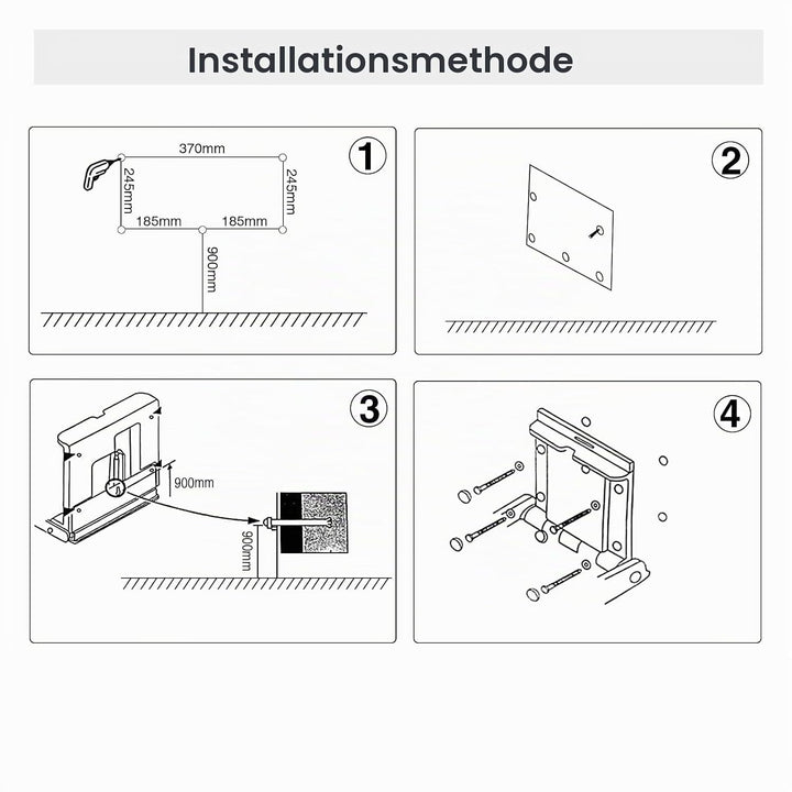 Wandmontierter Wickeltisch, klappbarer Wickeltisch, Wickelstation mit Sicherheitsgurt, horizontaler