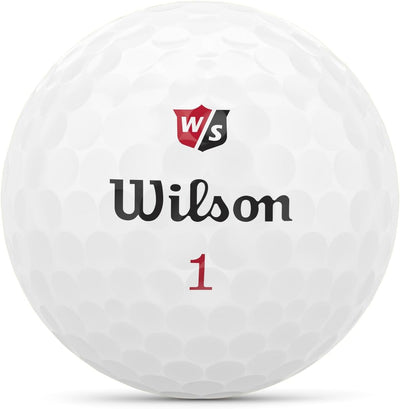 WILSON Staff Duo Golfbälle, weich, 12 Stück Weiss, Weiss