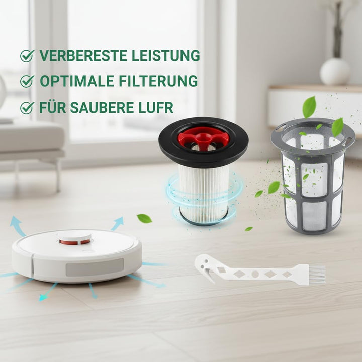 2 Stück Ersatz-HEPA-Filter mit Reinigungsbürste Für Bosch Unlimited Gen2 Serie 8 Staubsauger, Fussel