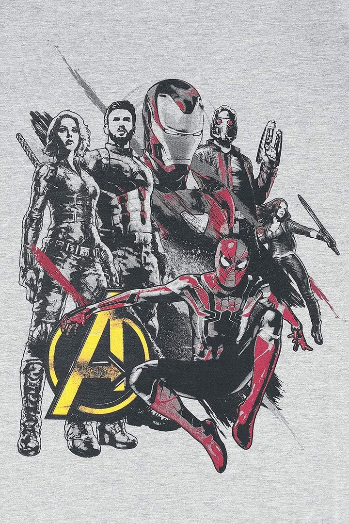 Bioworld EU Herren Marvel Comics Avengers T-Shirt XL Grau (Grau Grau), XL Grau (Grau Grau)