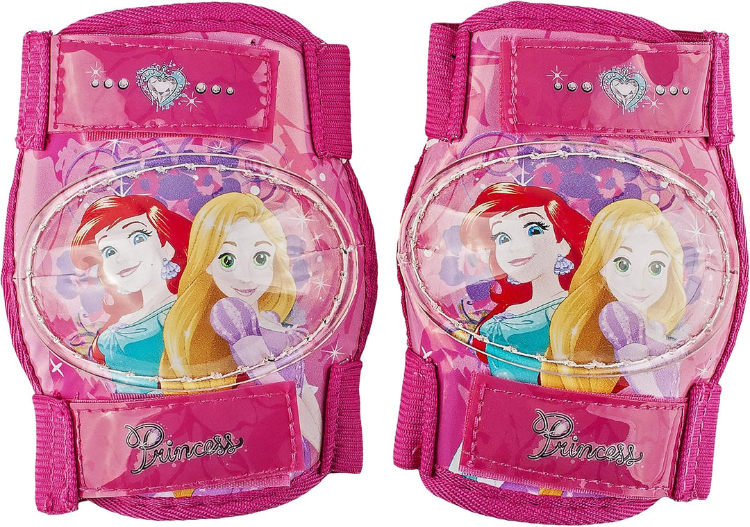 4 TLG. Kinder Set KNIESCHÜTZER 3 Prinzessinnen - ELLENBOGENSCHÜTZER Knieschoner - Schützer z.B. für