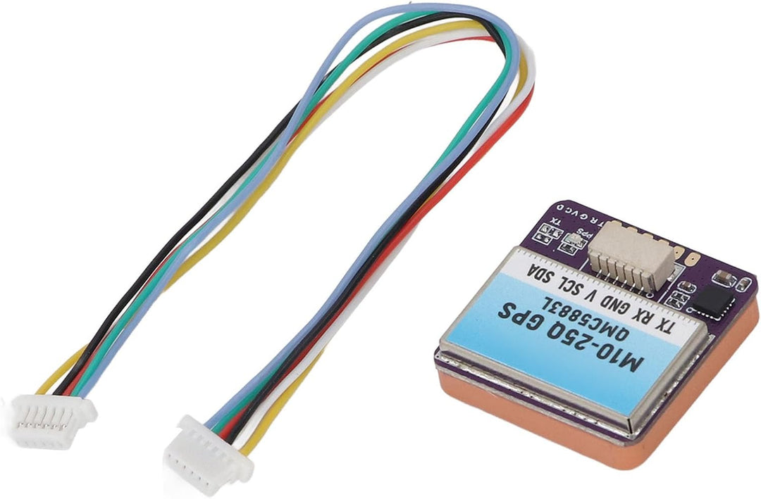 Elprico M10-25Q GPS-Modul mit QMC5883L-Kompass, 10-Hz-Ausgangsfrequenz, Einfache Installation für Re
