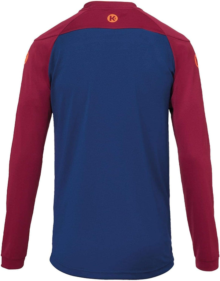 Kempa Herren Prime Langarmshirt Herren Langarmshirt, Deep Blau/Deep Rot