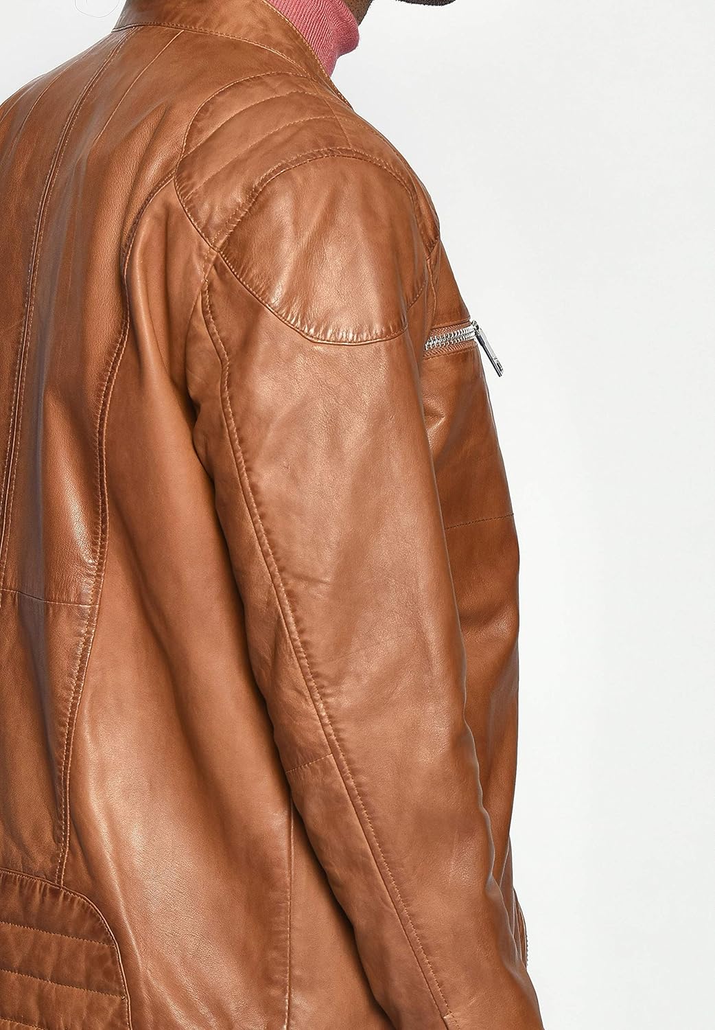 MAZE Herren Lederjacke Flint Brown XL