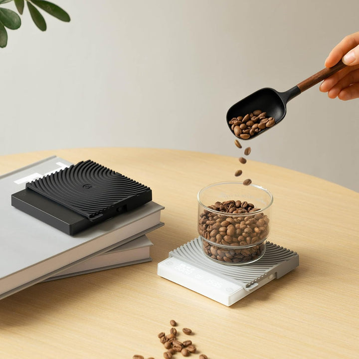 TIMEMORE Kaffeewaage Basic mini Elektronische Ultradünn und Leicht Espressowaage Mit Wasserdurchflus