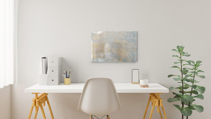 ALLboards Metallische Magnettafel GOLDENER BETON, 60x40cm MetalBoards Memoboard für jede Art von Mag