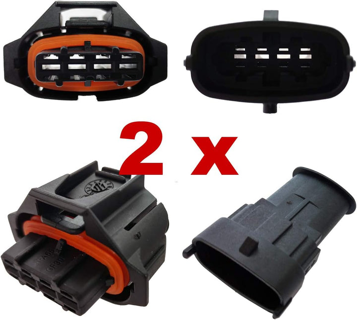 KFZ Ersatz Stecker – BOSCH DJB7046Y 4-polig (2 x Set) 1928403736, 1 928 403 736