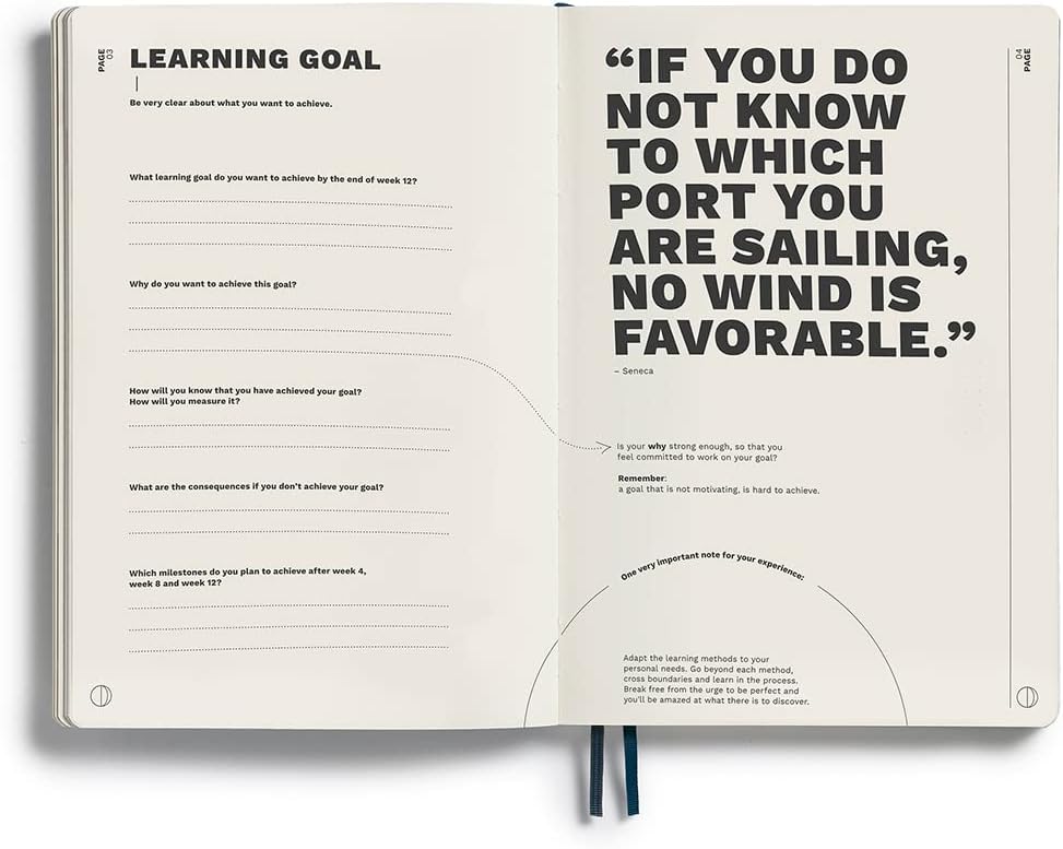 LEUCHTTURM1917 367501 Learning Journal Composition (B5), Flexcover, Pacific Green, Englisch Englisch