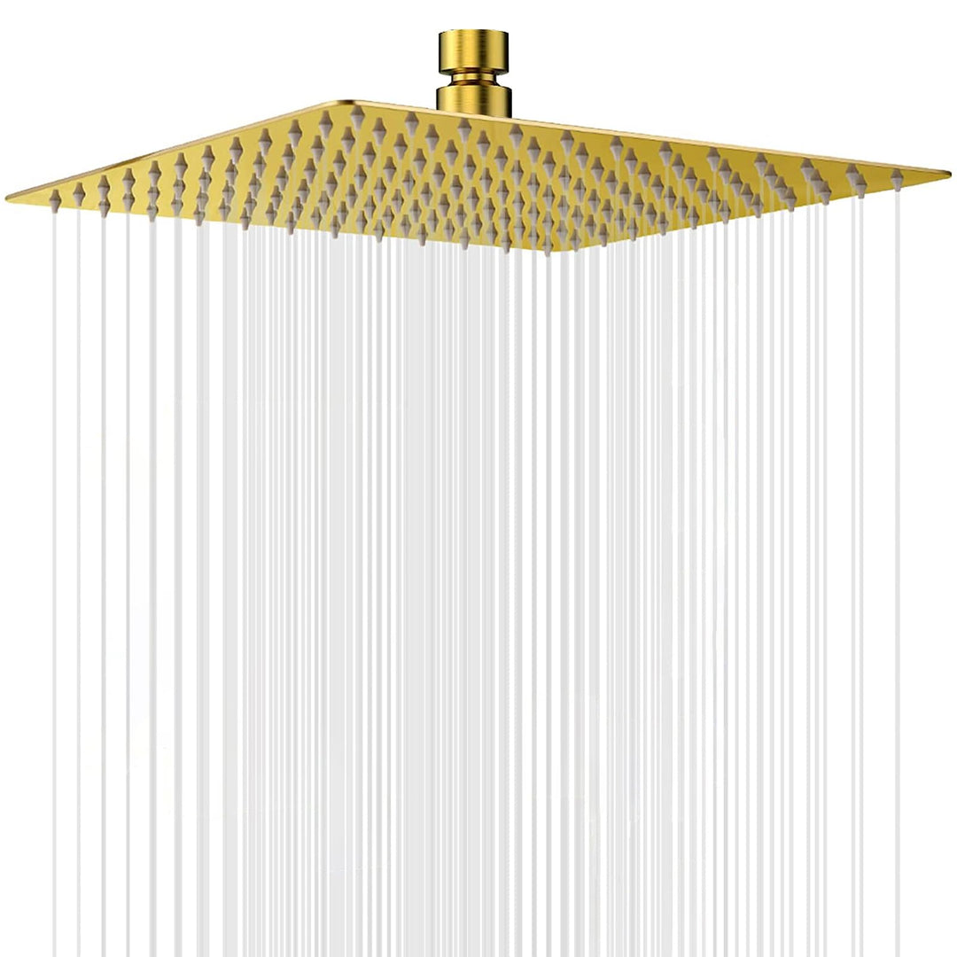 Ohotecy 12 Zoll(30cm) Regendusche Duschkopf Edelstahl AISI304 Regenbrause Anti-Kalk-Düsen Duschkopf