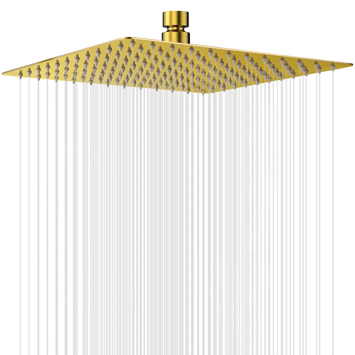 Ohotecy 12 Zoll(30cm) Regendusche Duschkopf Edelstahl AISI304 Regenbrause Anti-Kalk-Düsen Duschkopf