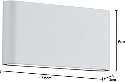 Trio Leuchten LED Aussenleuchte Thames II 227660231, Aluminium weiss, 2 x LED 4.5 Watt Breite 17,5cm