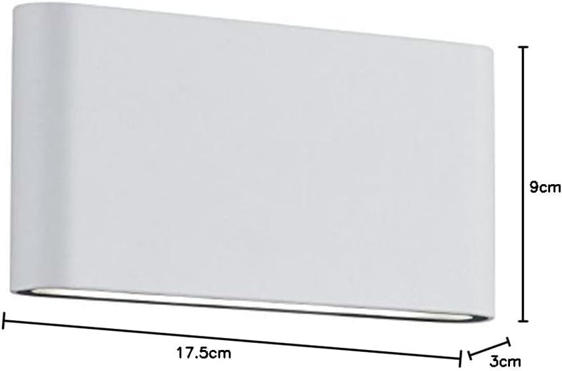Trio Leuchten LED Aussenleuchte Thames II 227660231, Aluminium weiss, 2 x LED 4.5 Watt Breite 17,5cm