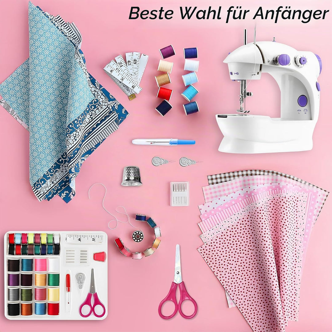 Easy Sewing Machine for Beginner Kid, Electric Portable Sewing Machine Lightweight, Small Household