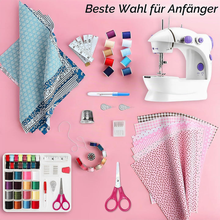 Easy Sewing Machine for Beginner Kid, Electric Portable Sewing Machine Lightweight, Small Household