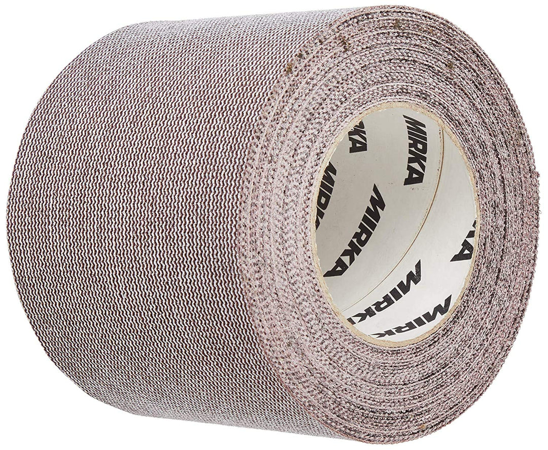 Mirka Abranet Netz-Schleifrolle 115 mm x 10 m Klett / Korn P150 / 1 Rolle / zum Schleifen von Holz,