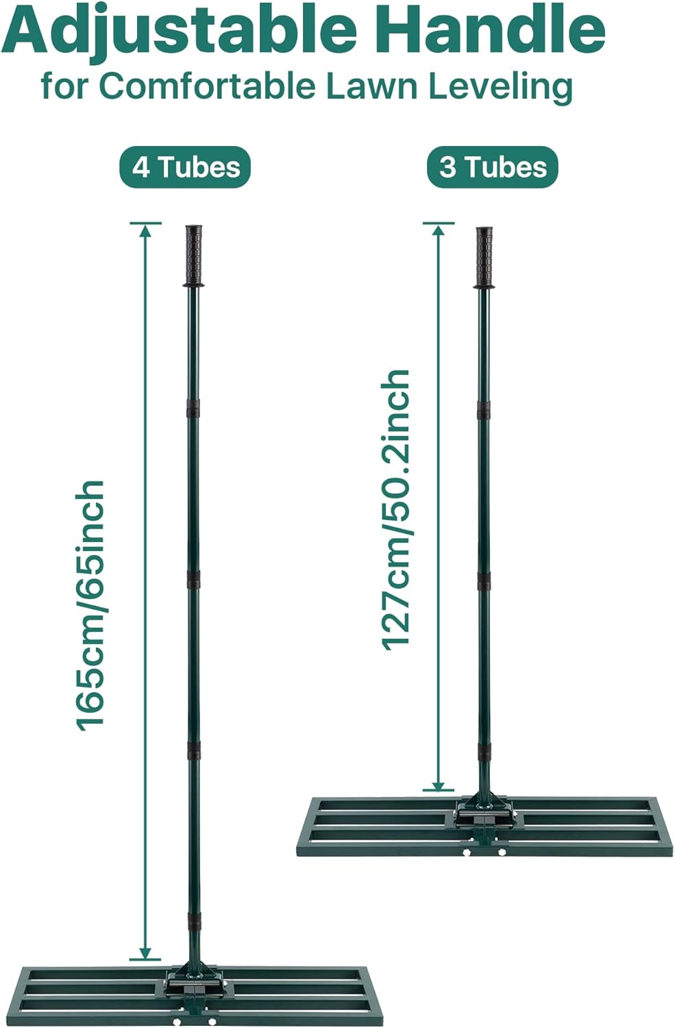 Rasenrakel Rasen Rakel Lawn Leveling Rake: JanTeelGO 76x25cm Nivellierrechen mit Wandmontagehaken &