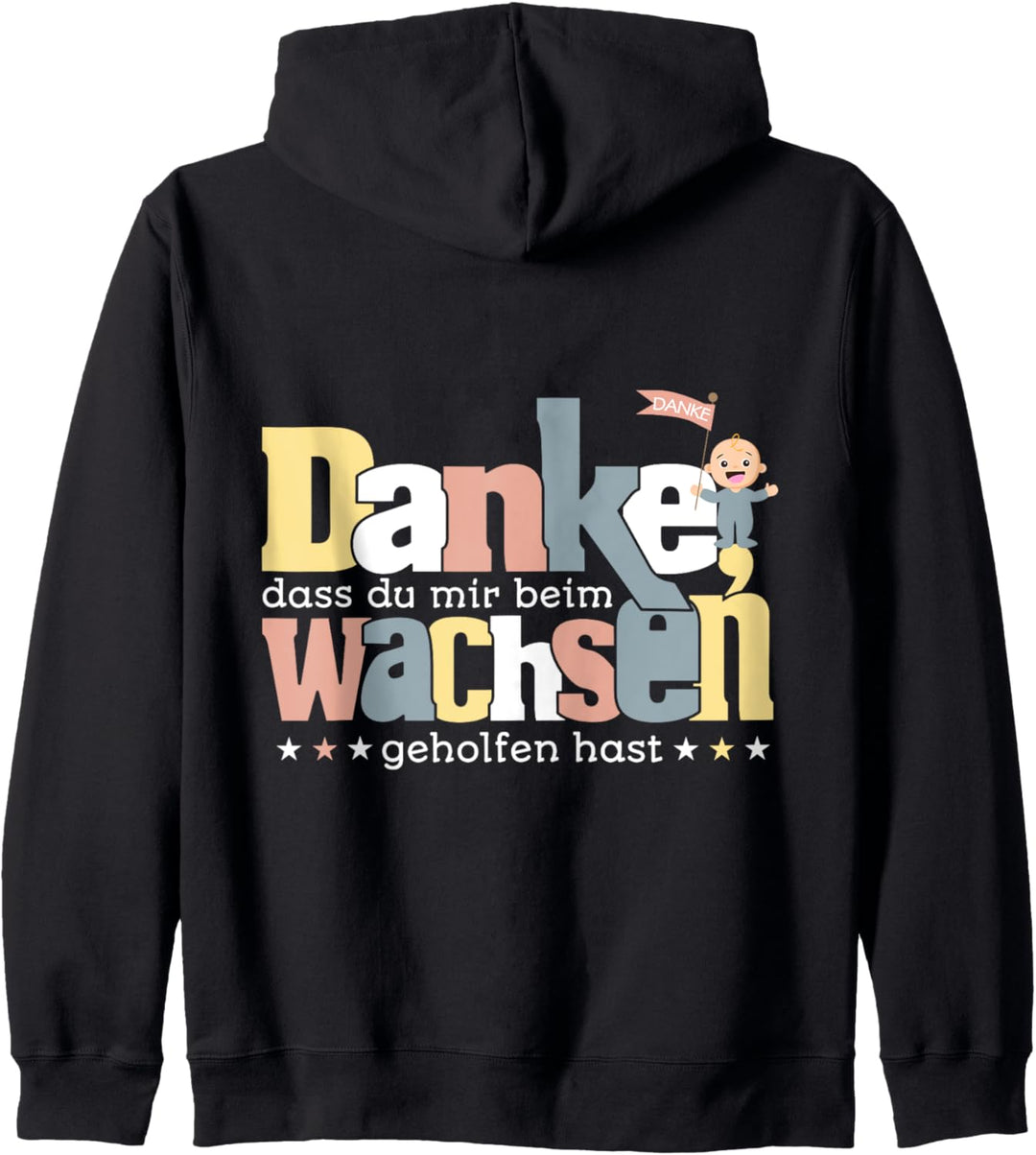 Danke dass du mir beim wachsen geholfen hast Tagesmutter Kapuzenjacke