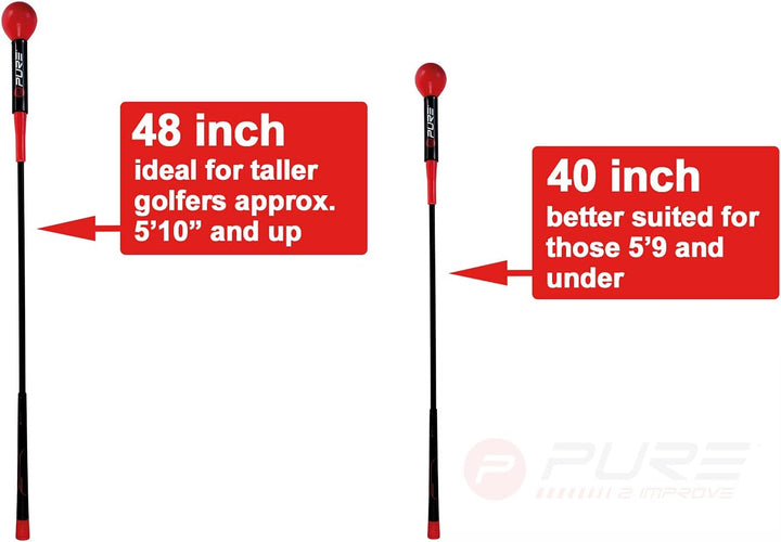 Pure 2 Improve Swing Tempo Trainer 48 Zoll 8 Schwarz / rot, 8 Schwarz / rot