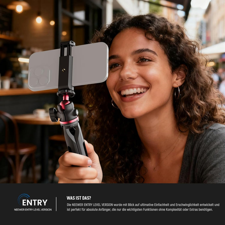NEEWER Entry Level Version Mini Stativ für Kamera, 360° Kleiner tragbarer Tischhalter für DSLR Webca