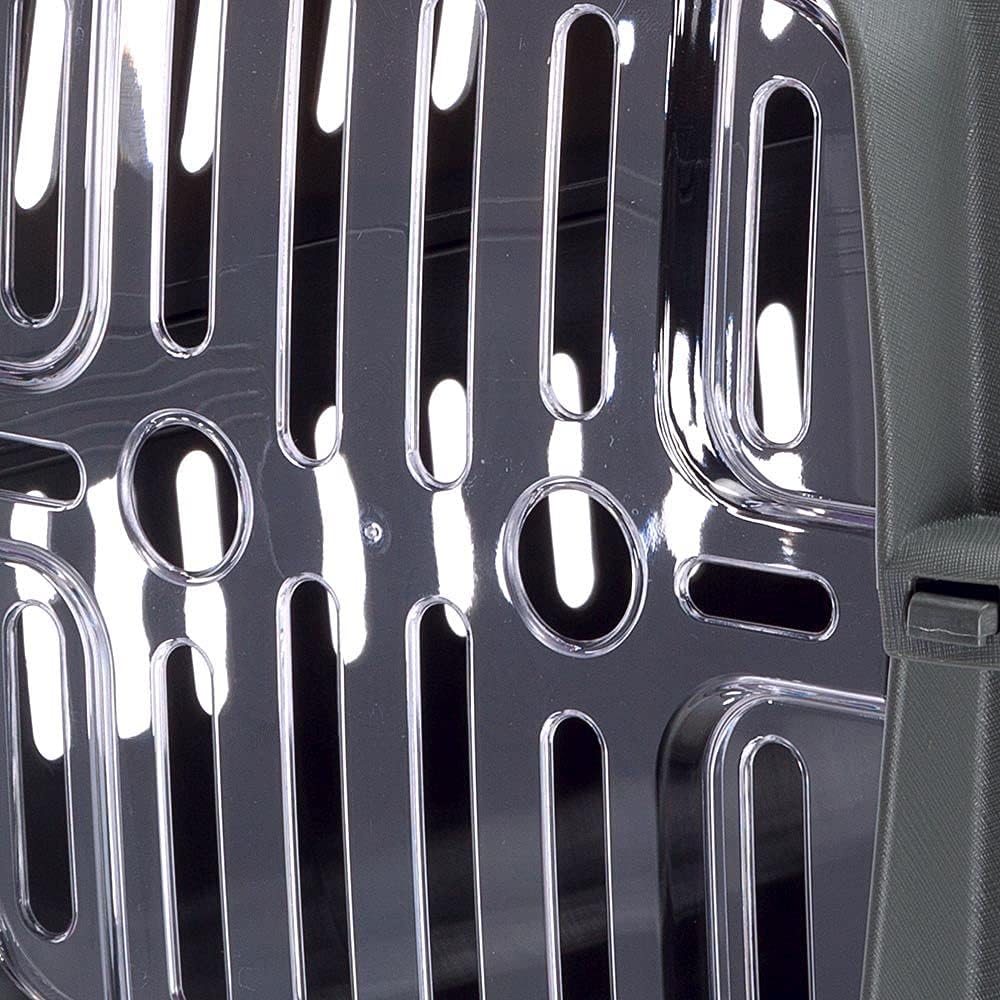Ferplast Transportbox für kleine Hunde und Katzen, Jet 10, transparente Tür, stossfest, Belüftungssc