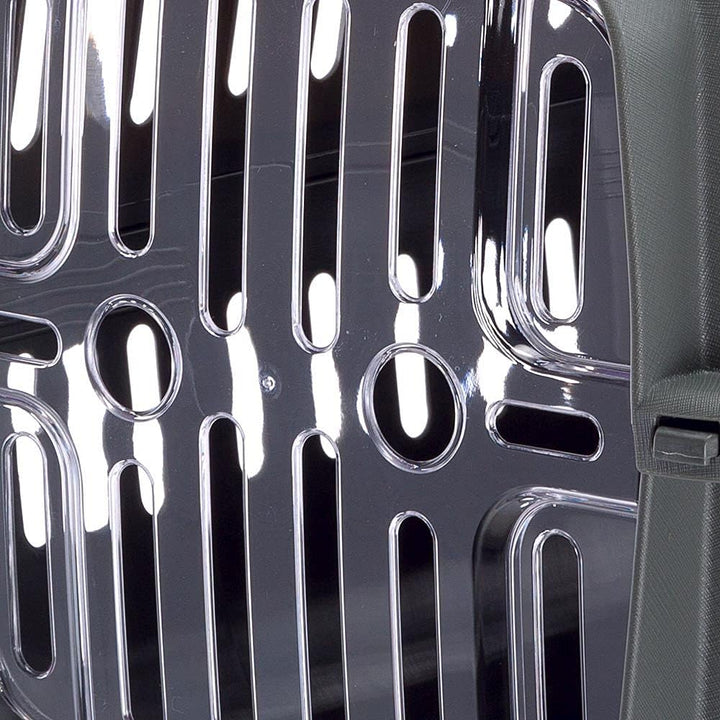 Ferplast Transportbox für kleine Hunde und Katzen, Jet 10, transparente Tür, stossfest, Belüftungssc
