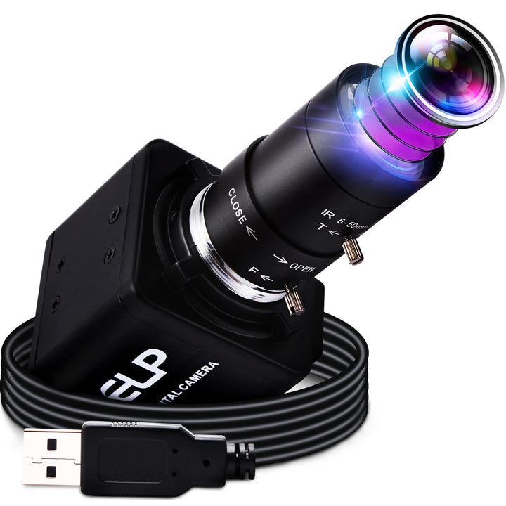 G 4K Varifokale USB Webcam 10X Optischer Zoom, 5-50mm Vari-Focus Webcam 4K Ultra HD 2160P, IMX317 Se