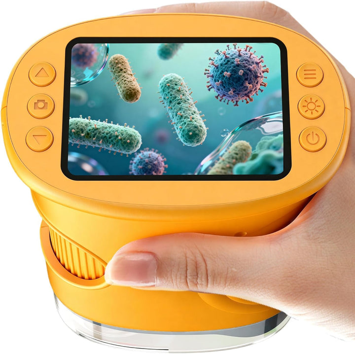1000X Mikroskop für Kinder,Handheld-Mikroskop mit HD 2,0" IPS-Bildschirm,Video & Foto,Mint-Spielzeug