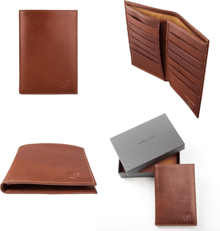 Maxwell Scott - Personalisierte Luxuriöse grosse Brieftasche aus Leder für Herren - Handgefertigt au