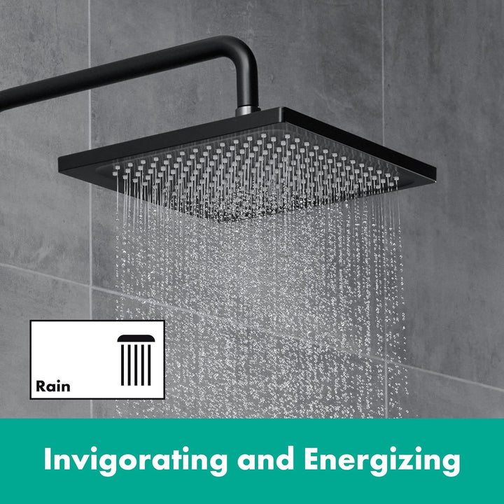 hansgrohe Vernis Shape - Kopfbrause, eckige Duschbrause (230 x 170 mm), Regendusche mit 1 Strahlart