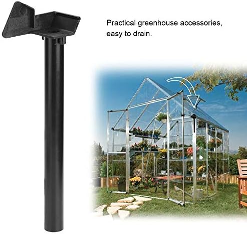 Atyhao Gewächshaus Regenwasser, Rohrbögen Dachrinnen Dachrinne Wasser Butt Down Pipe Kit Entwässerun