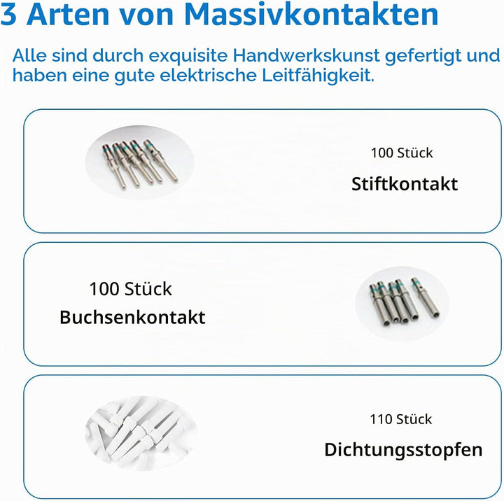 Deutsch Stecker Kit, 528Pcs Terminal Kit mit Entfernungswerkzeug, 528