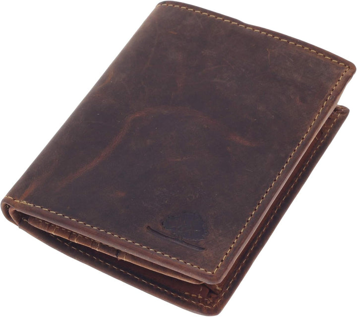 Greenburry Geldbörse 12 x 9,5 x 2 cm antikbraun 1701, Braun