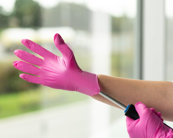 FRAMAR Pink Gloves Small 100 Stück, S