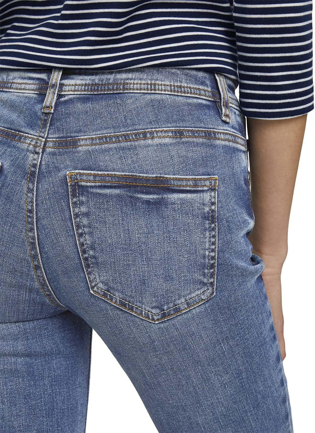 TOM TAILOR Damen Alexa Straight Jeans 31W / 34L 10125 - Random Bleached Blue Denim, 31W / 34L 10125