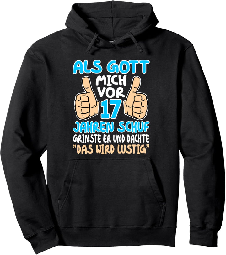 17 Geburtstag 17 Jahre Junge Mädchen Teenager 17 Jährige Pullover Hoodie