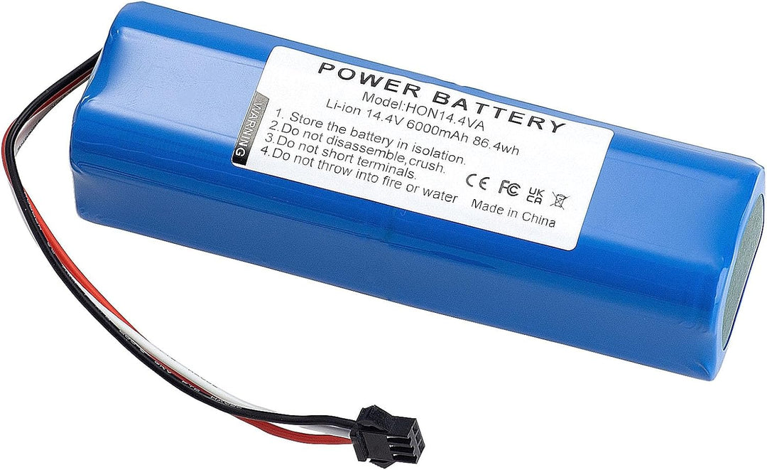Saugroboter Ersatzakku 14,4V 6000mAh Li-Ion Akku für Honiture Q6 / Q6 Pro, Airrobo T10+ T20+, Ulteni