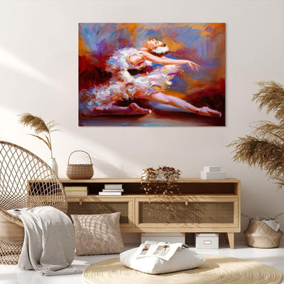 ARTTOR Bilder auf Leinwand 100x70cm Leinwandbild Balletttänzer tanzen Gross Wanddeko Bild Schlafzimm