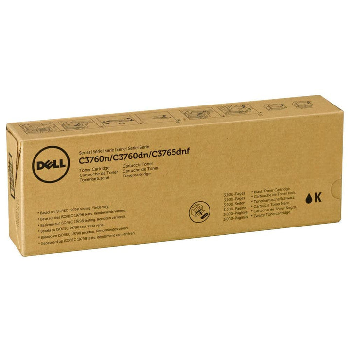 Original Dell C3760n/3760dn/3765dnf Standard Capacity Toner Kit - ca. 3.000 Seiten, schwarz Schwarz