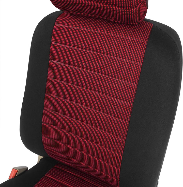 2er Sitzbezüge Auto Autositzbezüge Vorne Autositzbezug für Auto Schonbezug Schoner aus Polyester Rot